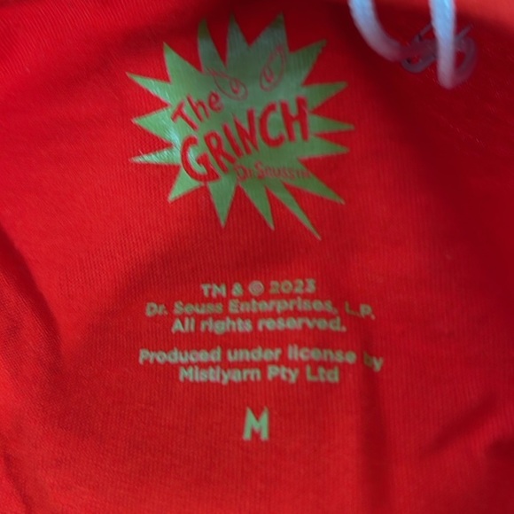 Dr. Seuss The Grinch Stink Stank Stunk Short Sleeve Red Tee Size Medium New - Picture 6 of 8